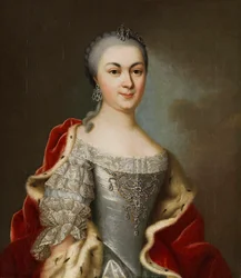 Portret van Prinses Maria Louise Albertine van Hessen-Darmstadt, ca. 1760