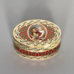 Snuifdoos, Dresden, ca. 1775-80, de miniatuur Genève, ca. 1800