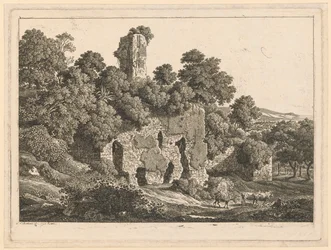 Landschap - Ruïnes van de villa van Ventidio Basso in Tivoli