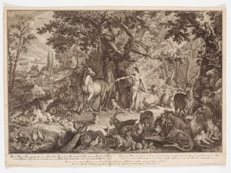 Adam geeft de dieren namen