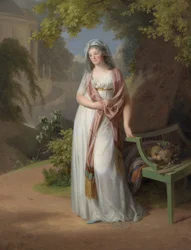 Portret van markgravin Luise von Anhalt-Dessau