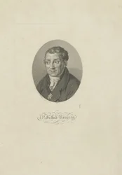 Portret van Friedrich Ludwig Kreysig 1770-1839, 1826
