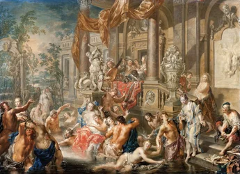 Fonteinscène voor een paleis, 1731-1734