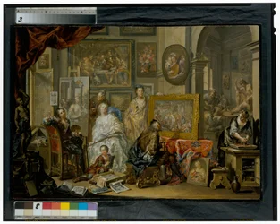 Het atelier van de kunstenaar