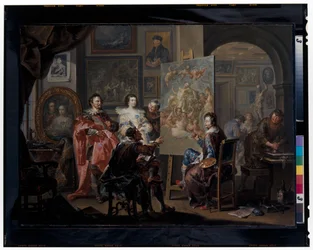 Het atelier van de schilder