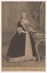 Portret van Johanna Charlotte van Anhalt-Dessau
