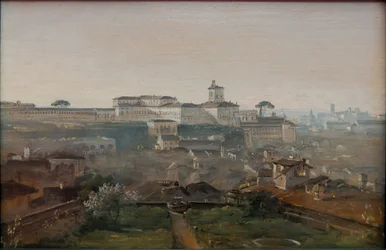 Gezicht vanaf Villa Malta op de Quirinaal