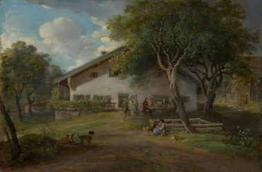 Het geboortehuis van de kunstenaar in Gmain