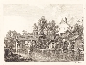 Der kleine Isarsteg, 1806