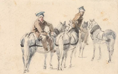 Vier paarden