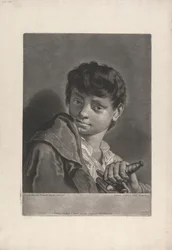 Portret van een Jongen met een Zwaard