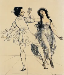 Het danspaar Maria en Salvatore Viganò, ca. 1797
