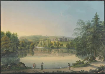 Het Wilhelmshöhe Kasteel nabij Kassel