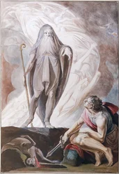 Teiresias voorspelt de toekomst aan Odysseus