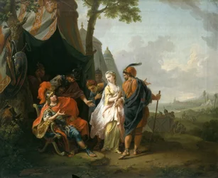 De Ontvoering van Briseis uit de Tent van Achilles