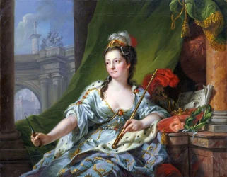 De muze Melpomene (de negen muzen, 1771)