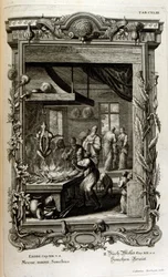 Illustratie uit Physique sacree, ou Histoire-naturelle de la Bible