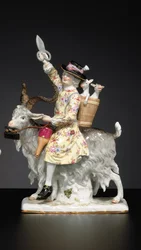 Meissen-figuur van de Welshe Kleermaker, eind 19e / 20e eeuw