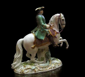 Ruiterportret van keizerin Catharina II 1729-1796 in het uniform van het Semenovsky Life-Guards Regiment, 1770