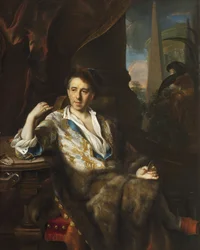 Portret van de schilder Charles Bruni