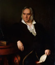 Portret van de dichter Ivan A Krylov, 1832