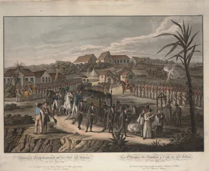 Begrafenisstoet van Napoleon Bonaparte op Sint-Helena, 1821