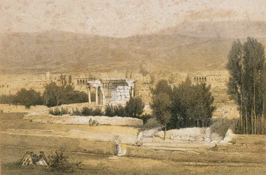 Baalbek. Ets door Bernatz et alii - Steinkopk J.F. Editore