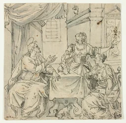 Christus aan de Tafel van Maria en Martha