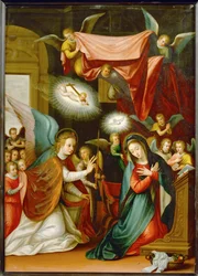 Annunciatie (schilderij op koper)