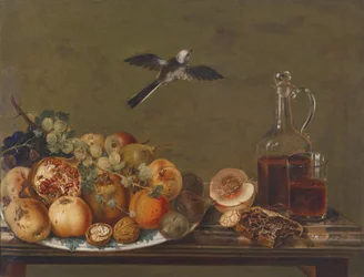 Stilleven met vijgen en appels