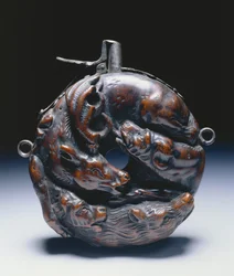Kruitfles, ca. 1680