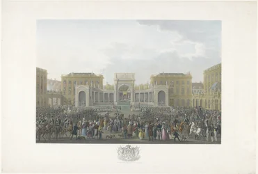 Inhuldiging van Willem I te Brussel op 21 september 1815