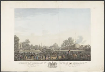 Inkomst van Willem den 1sten in de Stad Brussel den 30sten Maart 1815