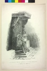 Een Moment voor de Kroning van Koning Ferdinand V. in Bratislava op 28 september 1830