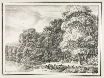 Boslandschap met Meer, 1811-1816