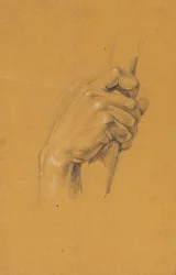 Handstudie voor "Ossian en Malvina"