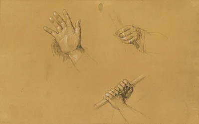 Handstudies voor "Scène uit de Tiroler Vrijheidsstrijd"