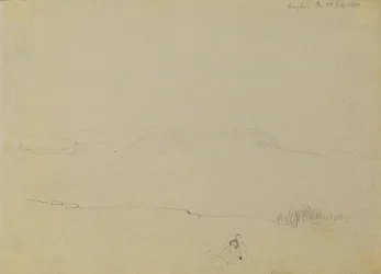 Landschapsschets van het Balatonmeer