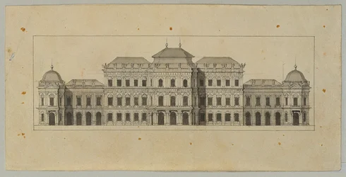 Studie voor het Bovenste Belvedere