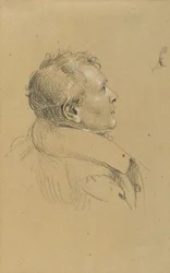 Studie voor "De terugkeer van keizer Franz uit Pressburg"