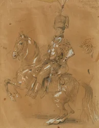 Theodor Aron de Bistra te paard