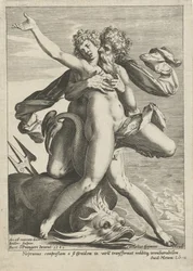 Caenis omhelsd door Neptunus
