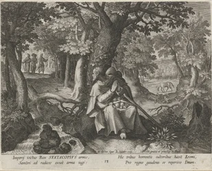 Heilige Suatacopius als kluizenaar