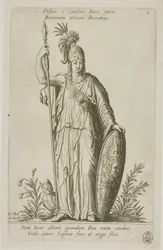 Pallas Athena, plaat 6 van Parnassus Biceps