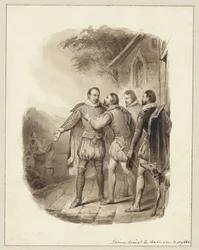 Afscheid van Prins Willem I en de graaf van Egmond