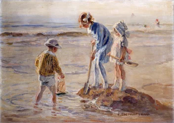 Spelen op het Strand van Katwijk