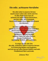 De nobele, bedachtzame liefde van het hart - Versie 1