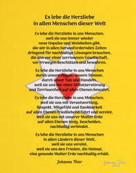 Leve de liefde van het hart in alle mensen van deze wereld - Versie 1