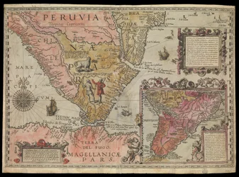 De zuidelijke punt van Peru, Zuid-Amerika, ca. 1590