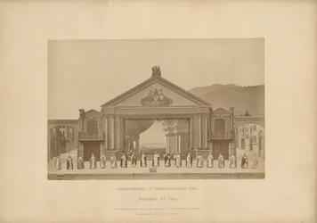 Passiespel van Ober-Ammergau - Proscenium met koor